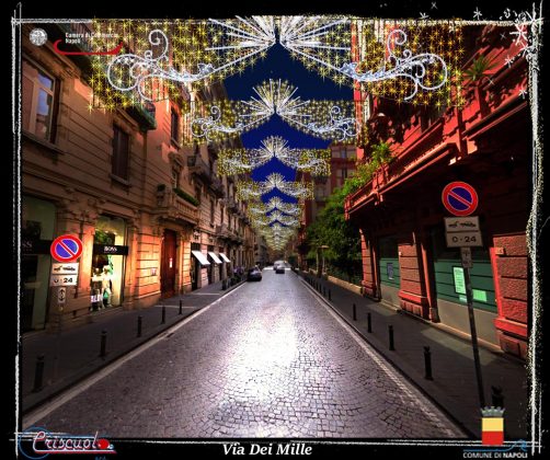 Le luminarie di Natale a Napoli da Scampia a Barra: illuminate 140 chilometri di strade e 36 piazze [FOTO]