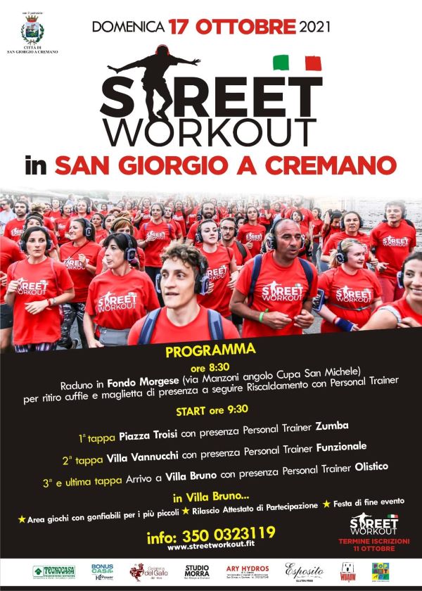 San Giorgio a Cremano, ecco Street Workout: fitness musicale in strada
