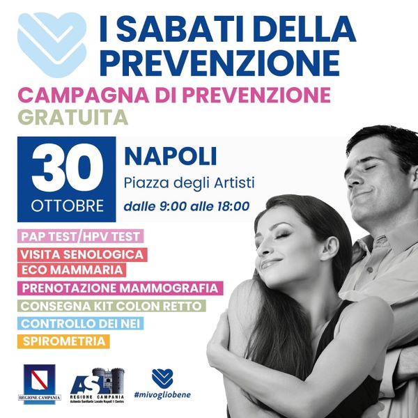 Vomero, campagna di prevenzione Asl Napoli 1: il 30 ottobre visite oncologiche gratuite
