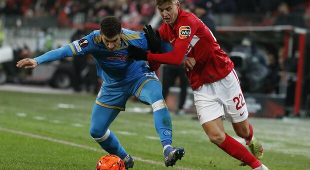 Spartak Mosca-Napoli 2-1: Elmas non basta, si complica per il passaggio del turno