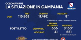 Covid 19 in Campania bollettino 29 dicembre: 11.492 positivi