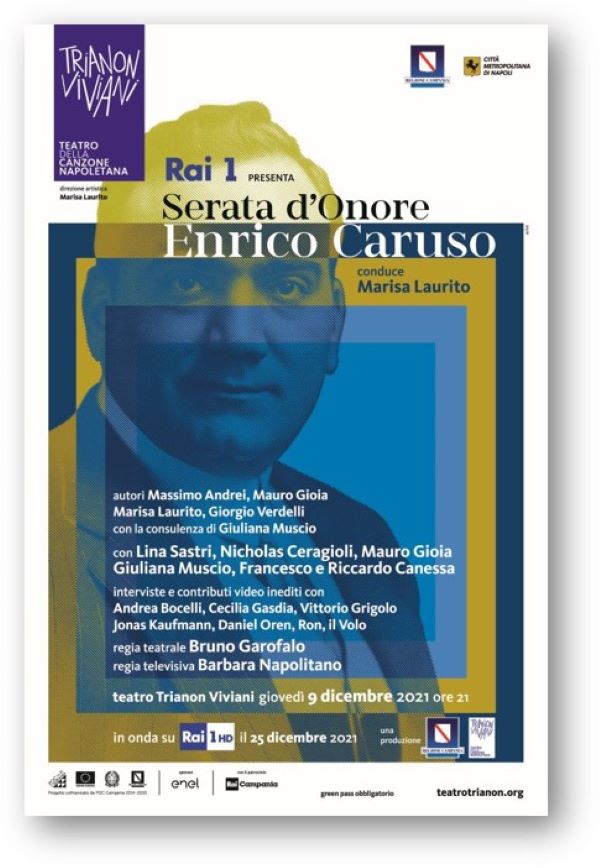Teatro Trianon Viviani, serata d’onore per Enrico Caruso: conduce Marisa Laurito