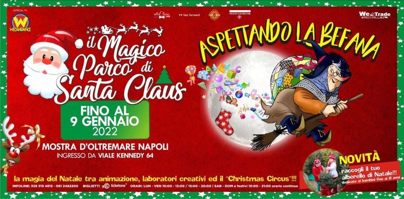 Mostra d’Oltremare: al Magico Parco di Santa Claus gran finale con l'arrivo della Befana