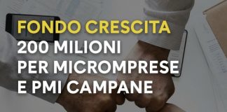 Regione Campania, ecco il fondo per la crescita: 200 milioni per PMI e professionisti