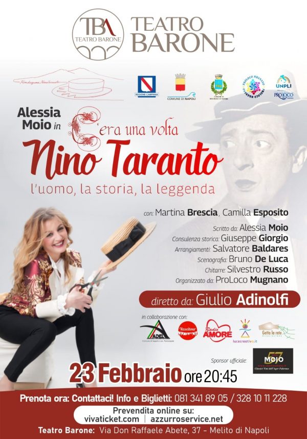 “C’era una volta Nino Taranto”, Alessia Moio al Teatro Barone di Melito