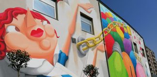 Fuorigrotta, inaugurato murale anti-smog alla Silio Italico