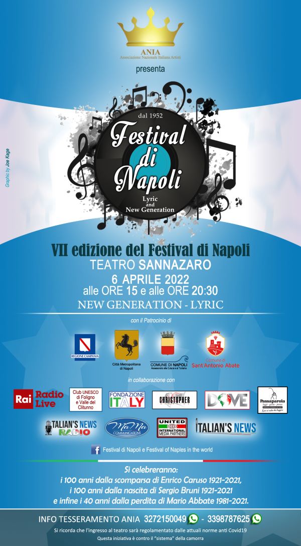 Teatro Sannazaro: mercoledì 6 aprile torna il Festival di Napoli