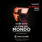Al Teatro CorteSe Gianni De Feo con La fine del Mondo- Concerto per Charles Aznavour