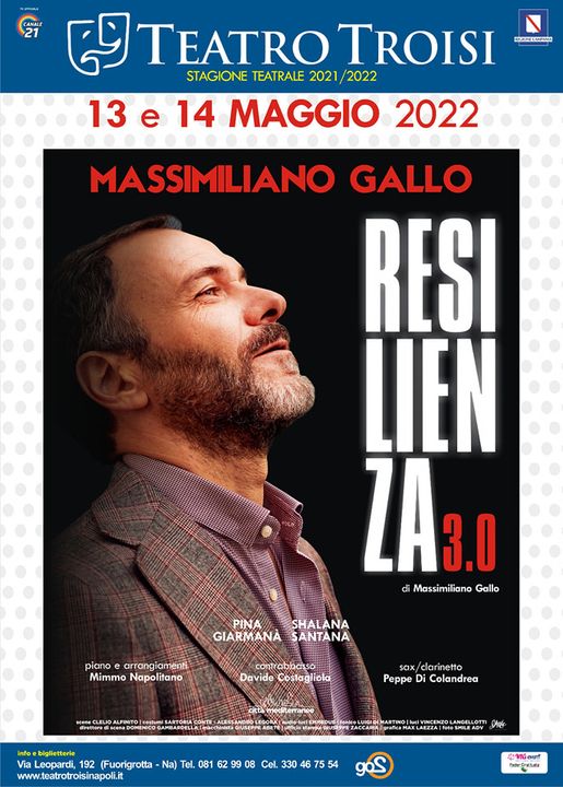 Massimiliano Gallo al Teatro Troisi con il suo spettacolo Resilienza 3.0