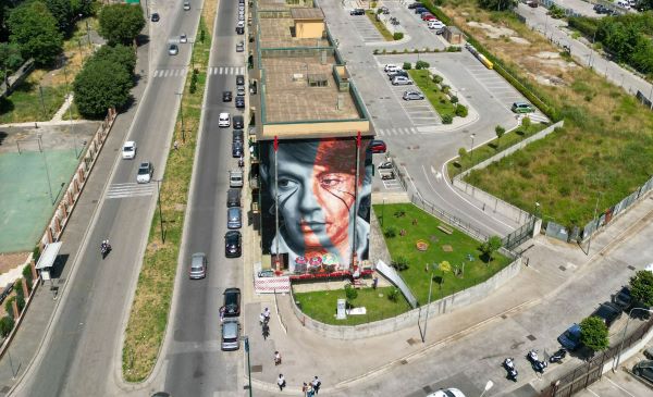 Jorit, un nuovo murale per Scampia: omaggio a Fabrizio De André