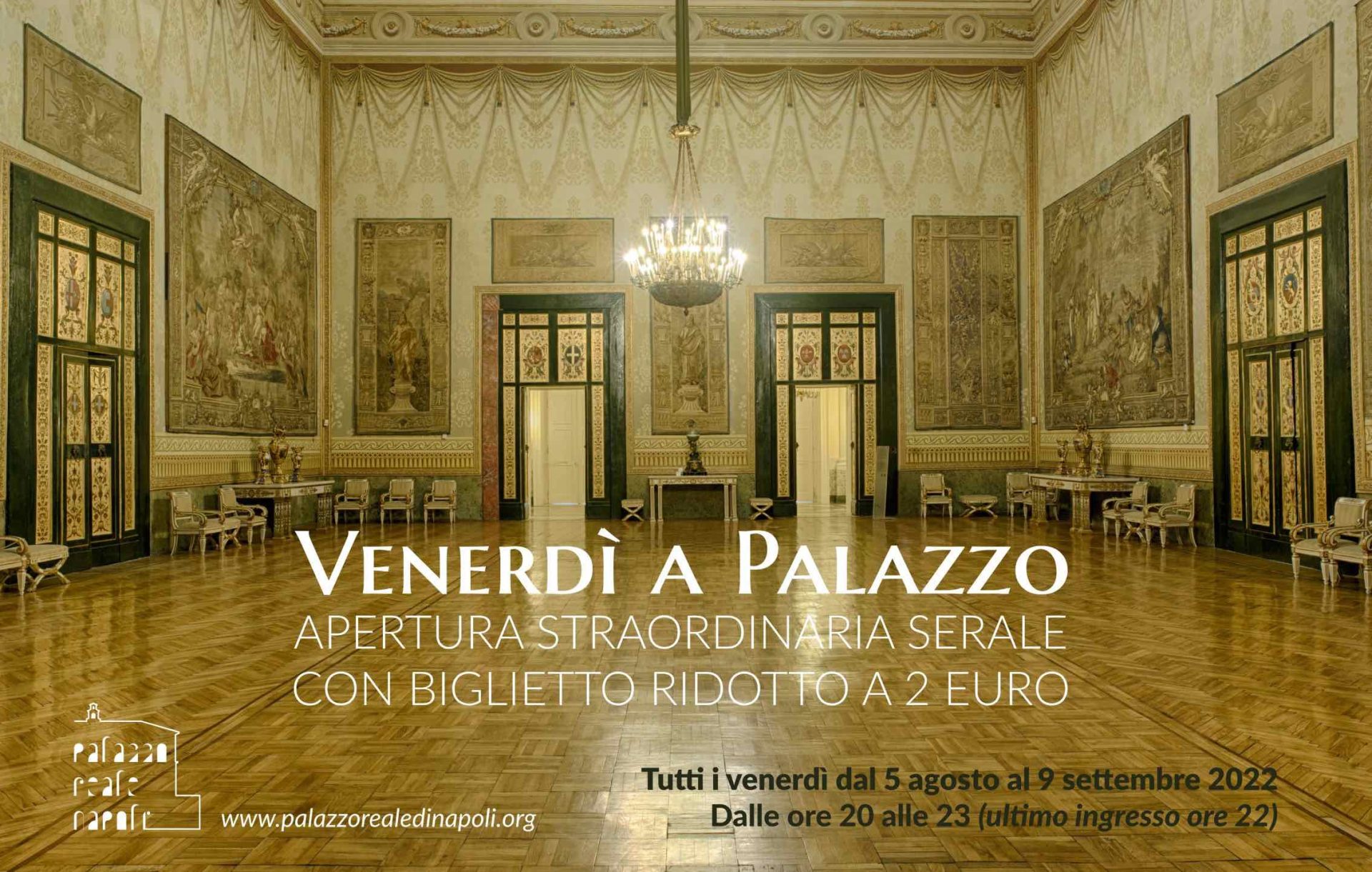 “Venerdì a Palazzo” nelle sere d’estate a soli 2 euro fino al 9 settembre