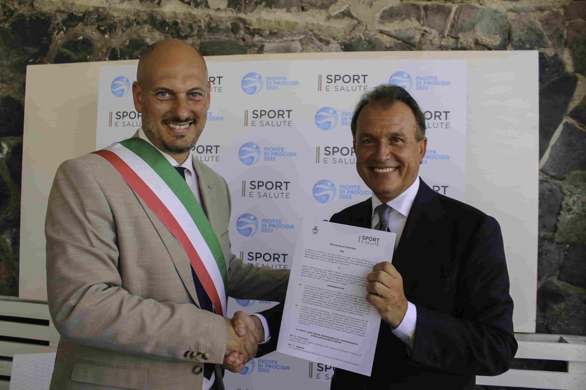 Partnership Sport e Salute e Monte di Procida, Comune Europeo dello Sport 2023