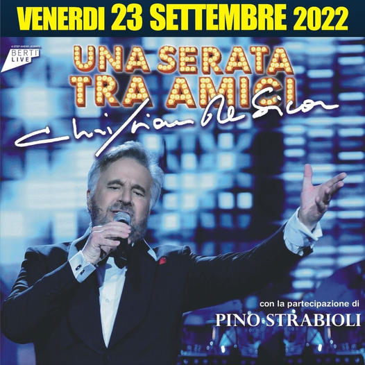 Christian De Sica venerdì 23 all'Arena Flegrea, con Pino Strabioli per “Una serata tra amici”