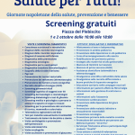 Durante la due giorni dell’iniziativa “Salute per tutti”, in piazza del Plebiscito, i cittadini potranno gratuitamente effettuare screening in molteplici ambiti sanitari. #napoli #piazzaplebiscito #salute #screening #sanita