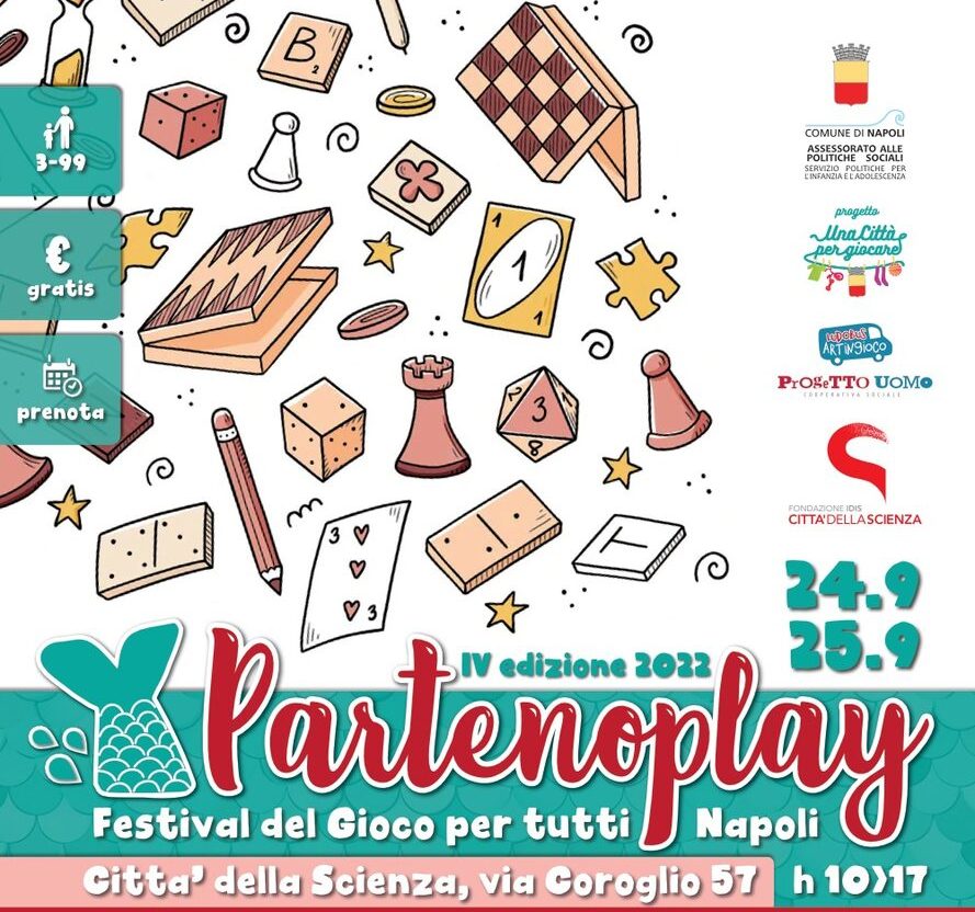 Partenoplay: a Città della Scienza il festival del gioco per tutti con ingresso gratuito