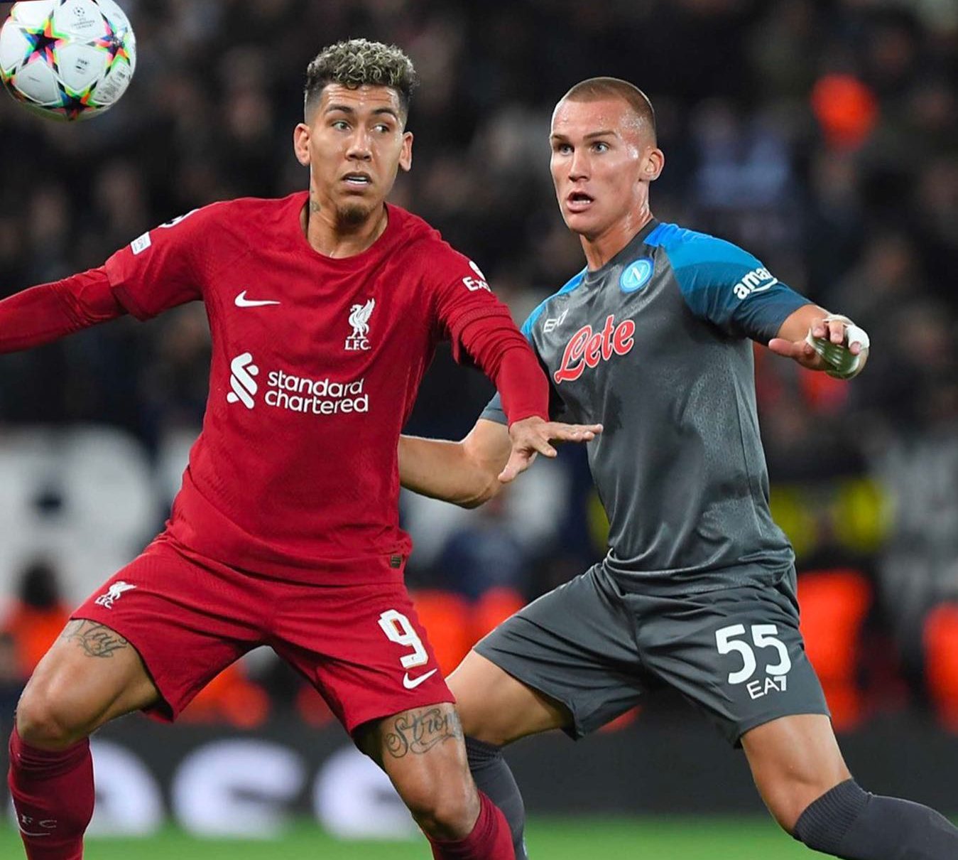 Calcio Napoli sconfitto a Liverpool 2-0 ma vince il girone di Champions