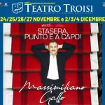 Massimiliano Gallo al Teatro Troisi con ‘Stasera punto e a capo’