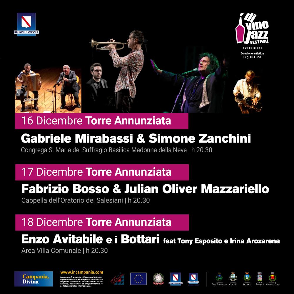 A Torre Annunziata il DiVino Jazz Festival: 3 concerti a ingresso libero