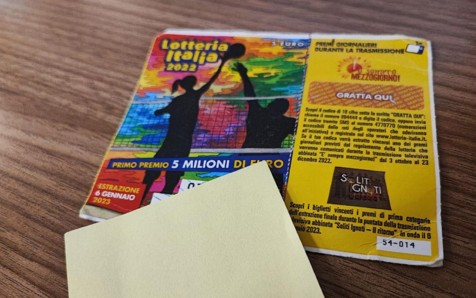 Lotteria Italia, venduto in provincia di Salerno il biglietto da 2 milioni e mezzo