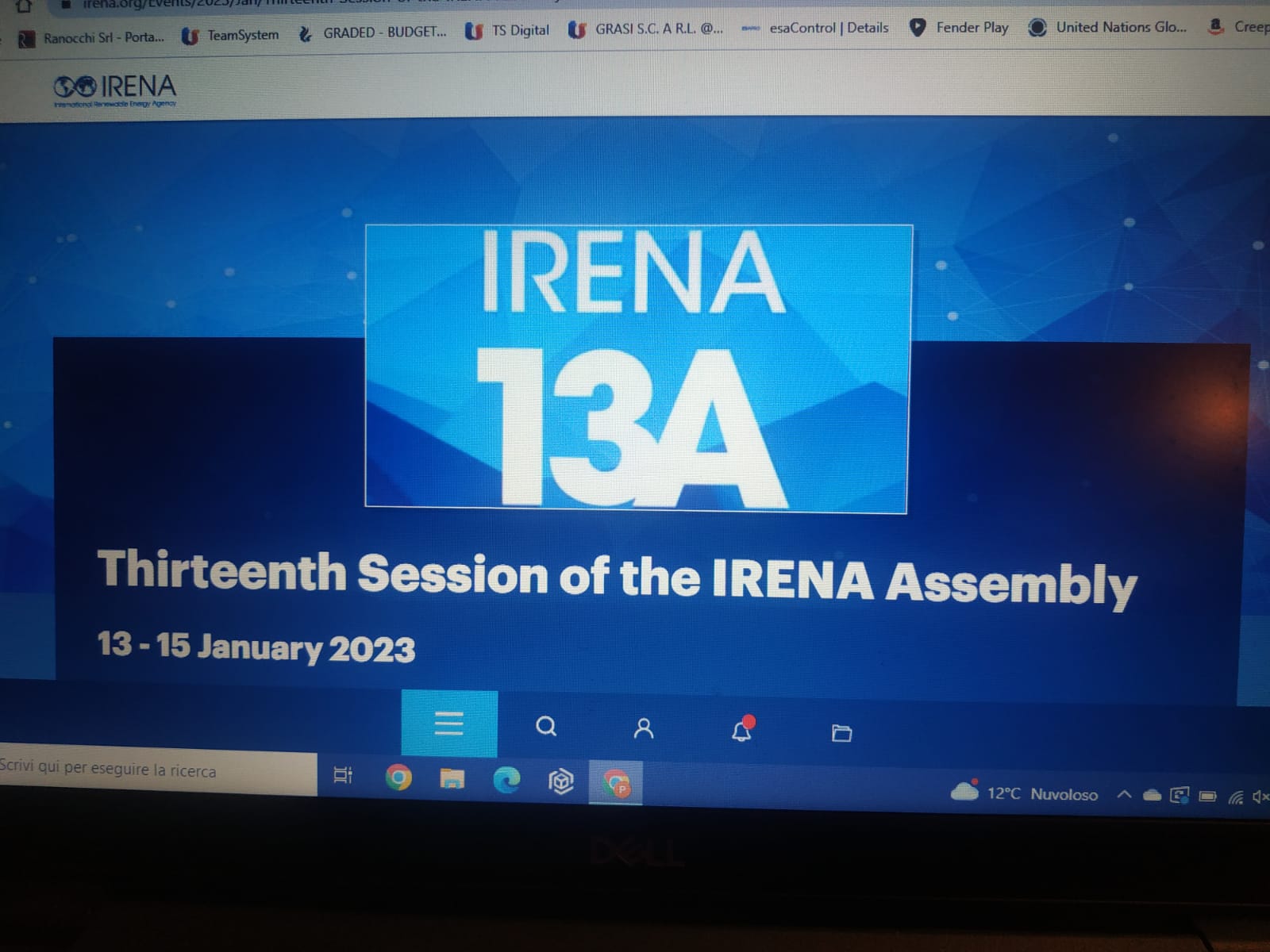 Le sfide della transizione energetica, Graded al meeting del Coalition for Action di Irena