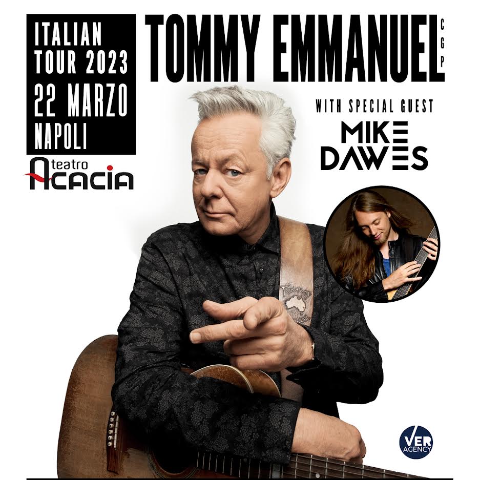 Il chitarrista Tommy Emmanuel torna a Napoli al Teatro Acacia