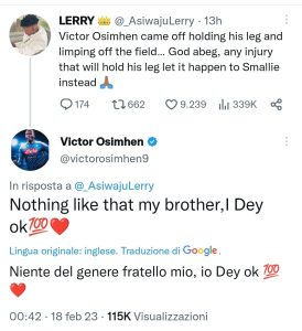 Calcio Napoli, Osimhen dopo lo stop con il Sassuolo: ecco come va Calcio Napoli, Osimhen dopo lo stop con il Sassuolo: ecco come va