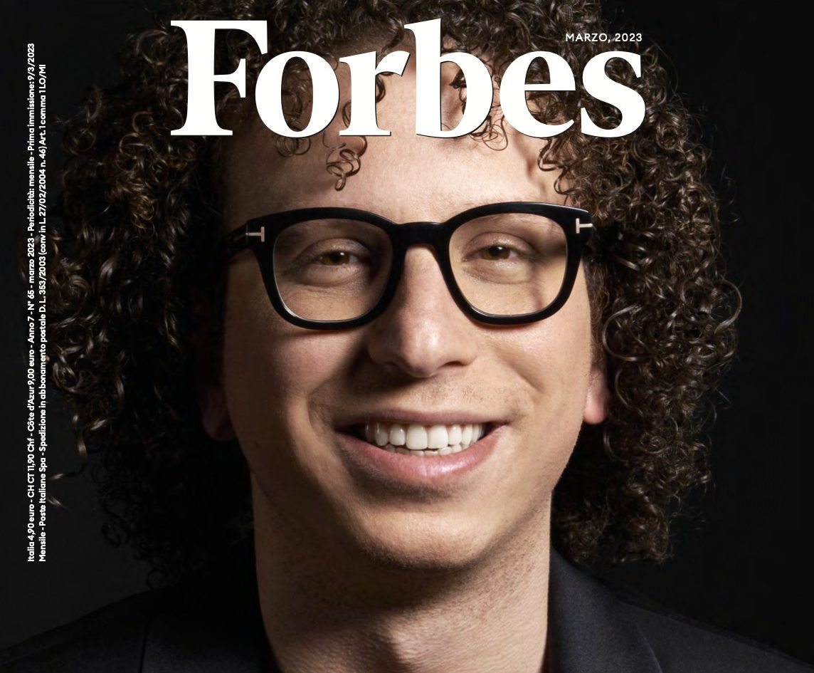 Forbes Italia premia Luca Toscano, un giovane talento napoletano