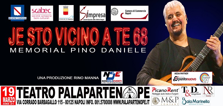 Je sto Vicino a te, il memorial dedicato a Pino Daniele al Teatro Palapartenope