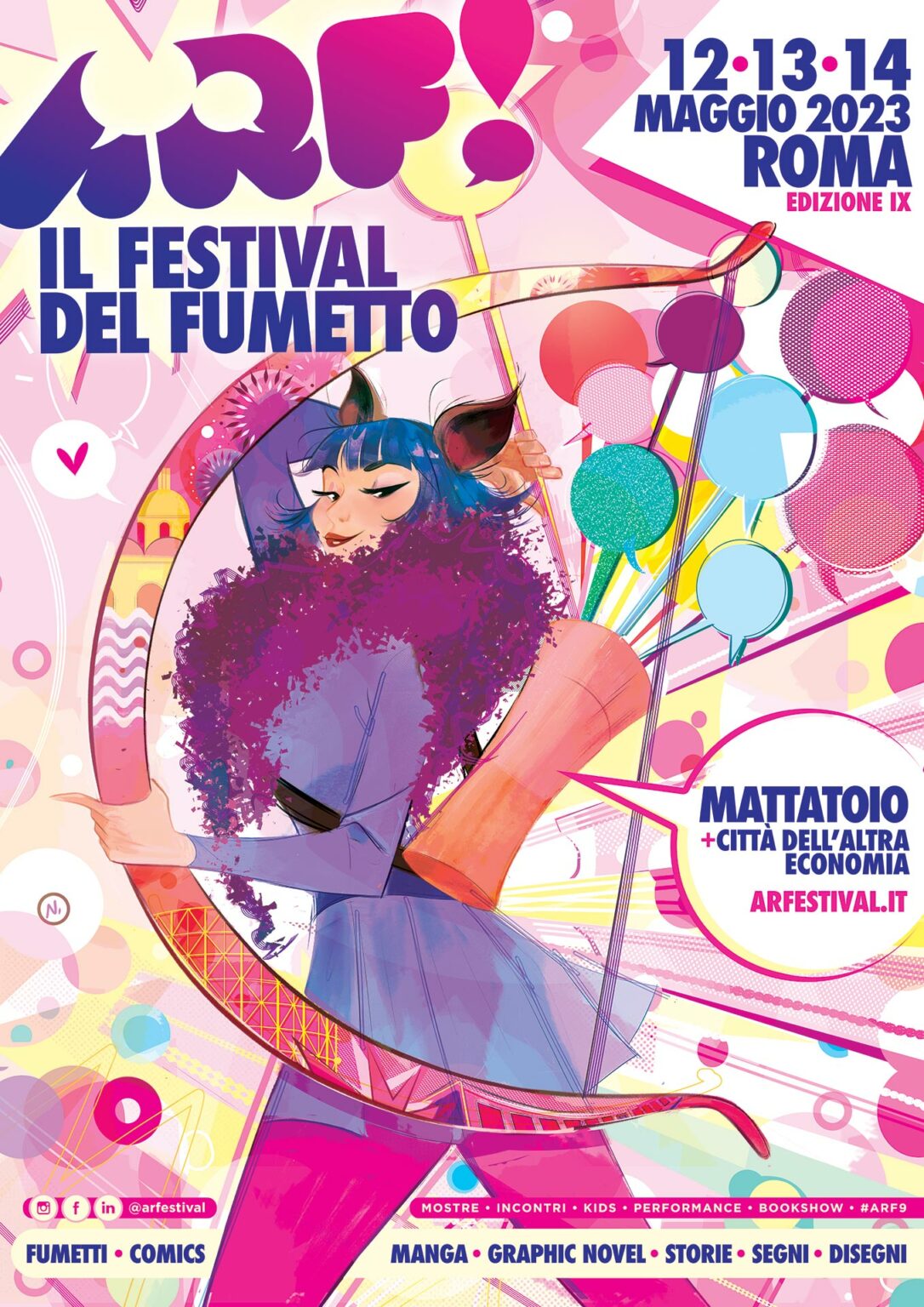 A Roma, dal 12 al 14 maggio 2023, torna il Festival del Fumetto