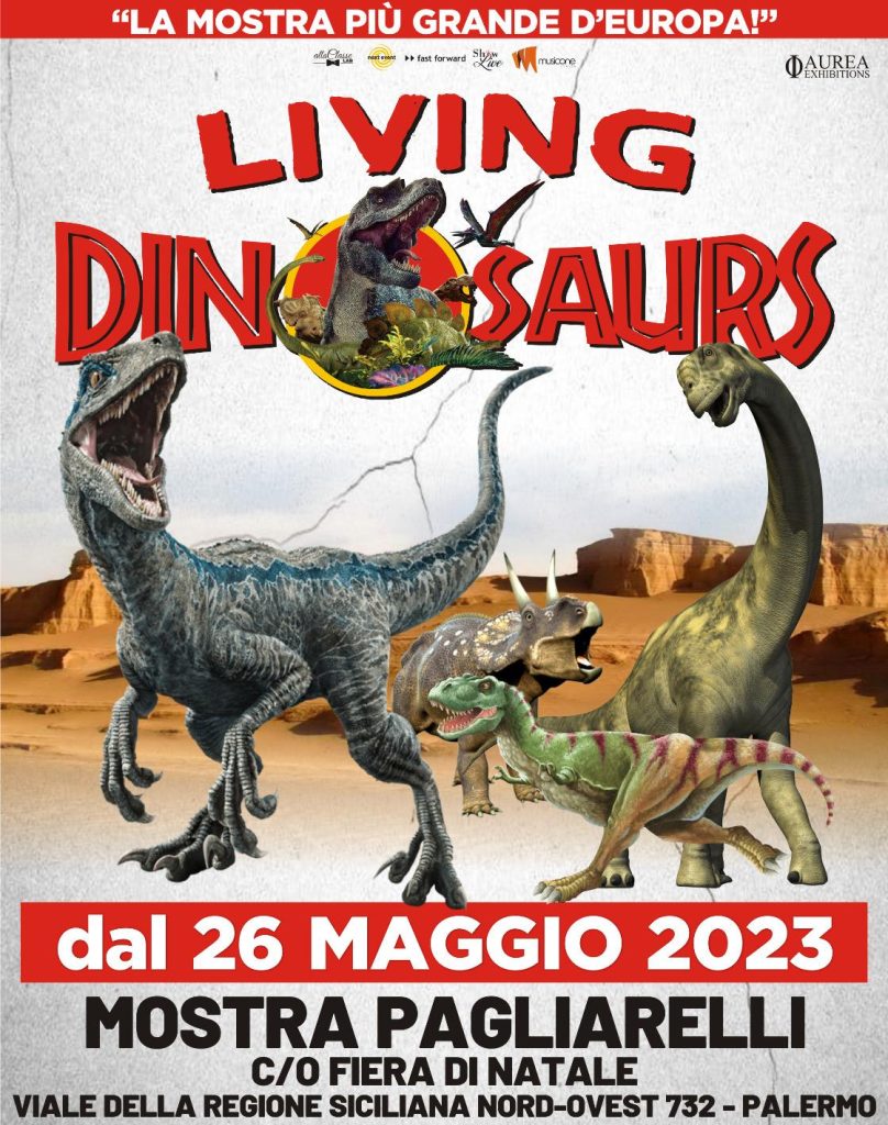 Living Dinosaurs a Palermo le emozioni della mostra più grande d'Europa