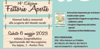 Fattorie Aperte, sabato a Portici la 14esima edizione