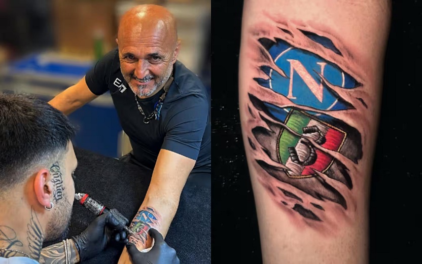 Calcio Napoli, per Spalletti tatuaggio scudetto sul braccio