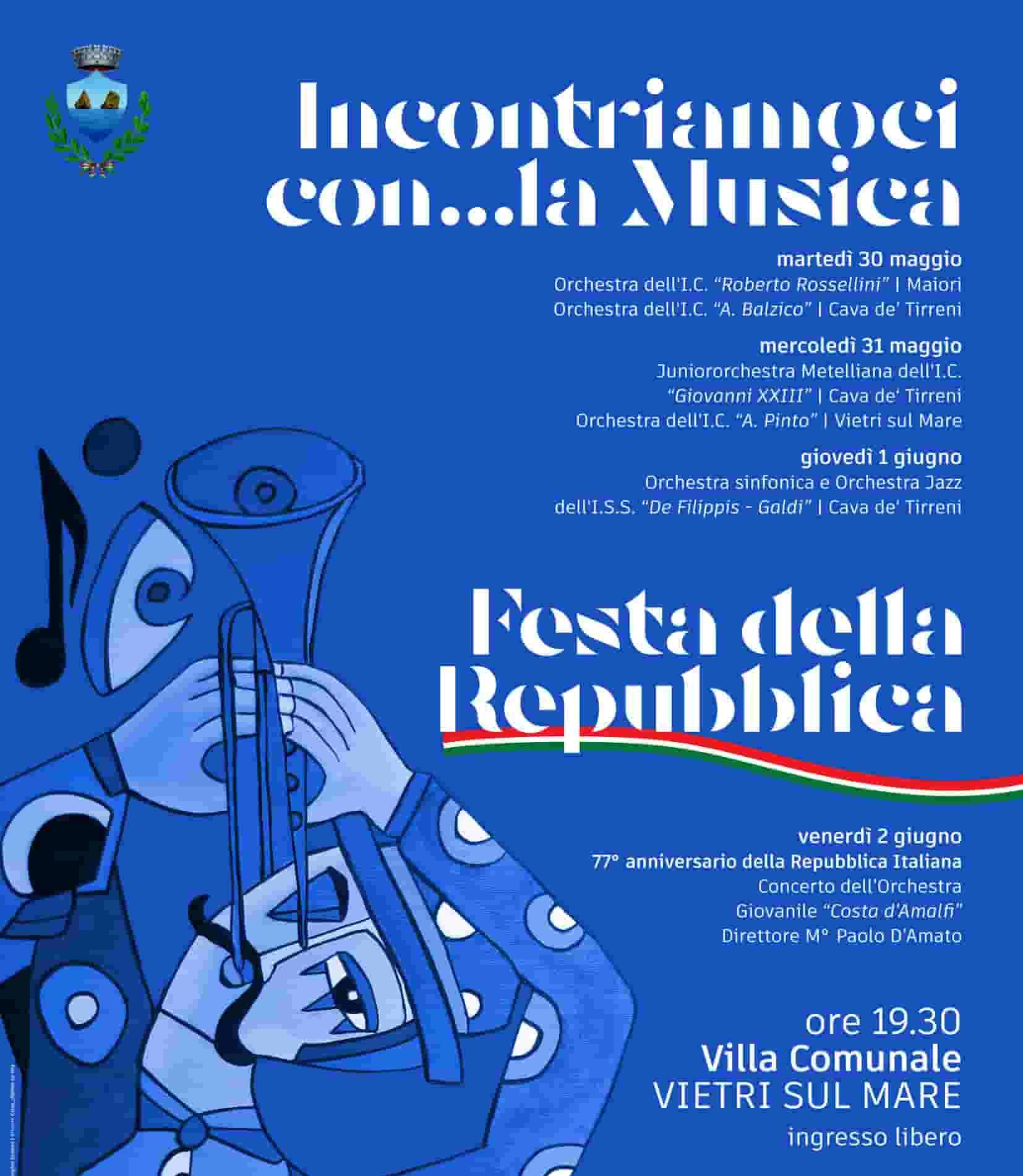 Vietri sul Mare, alla Villa comunale 4 giorni di orchestre giovanili Vietri sul Mare, alla Villa comunale 4 giorni di orchestre giovanili