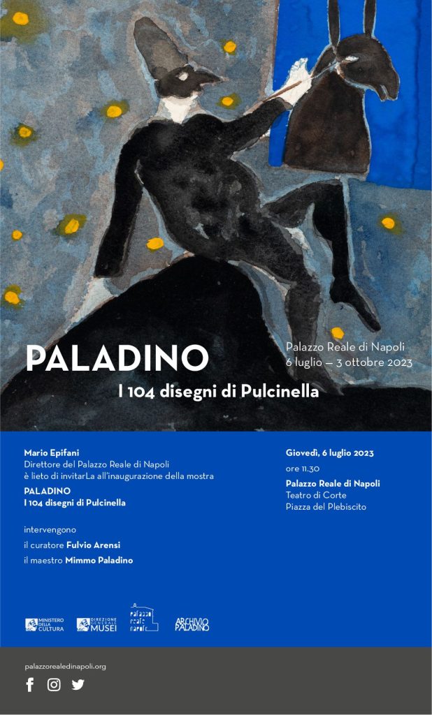 Mimmo Paladino, il 6 luglio a Palazzo Reale l'inaugurazione della mostra dedicata a Pulcinella