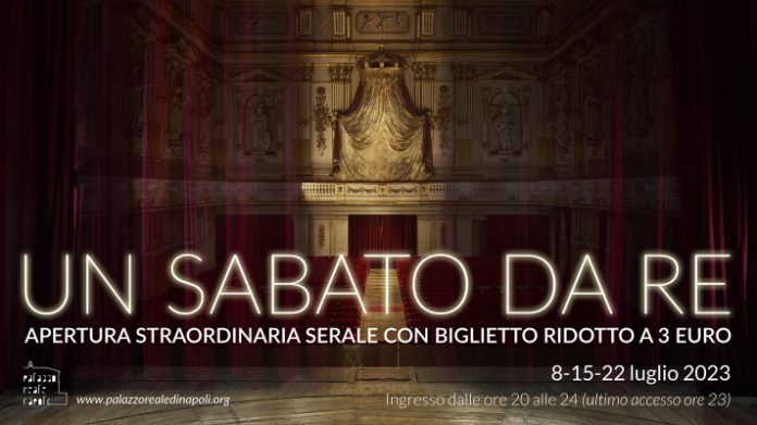 Domani, a Palazzo Reale di Napoli, ingresso serale a 3 euro