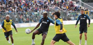 Calcio Napoli, si fermano Osimhen e Rrahmani