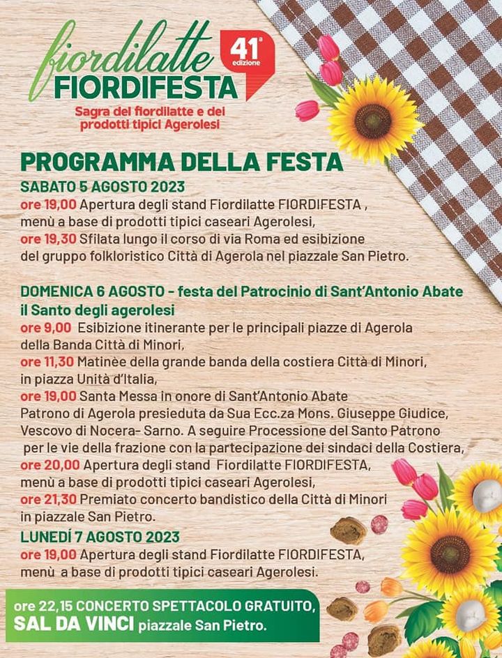 Sagre e feste in Campania dal 3 al 6 agosto 2023, tutti gli appuntamenti
