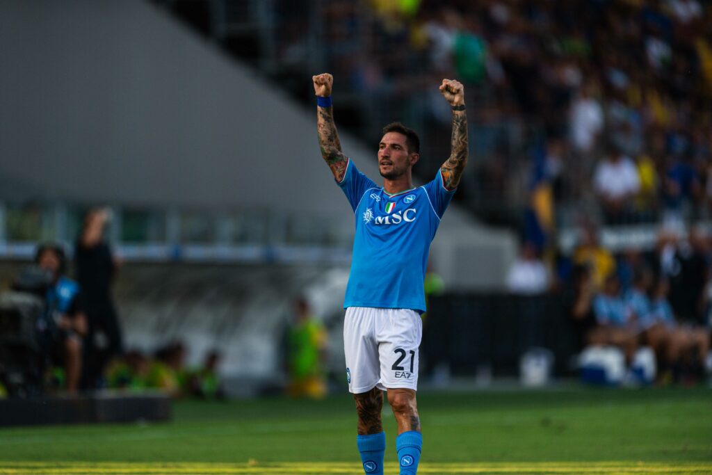 Napoli Roma: Conte riparte dal 3 4 2 1, Politano si candida per una maglia da titolare