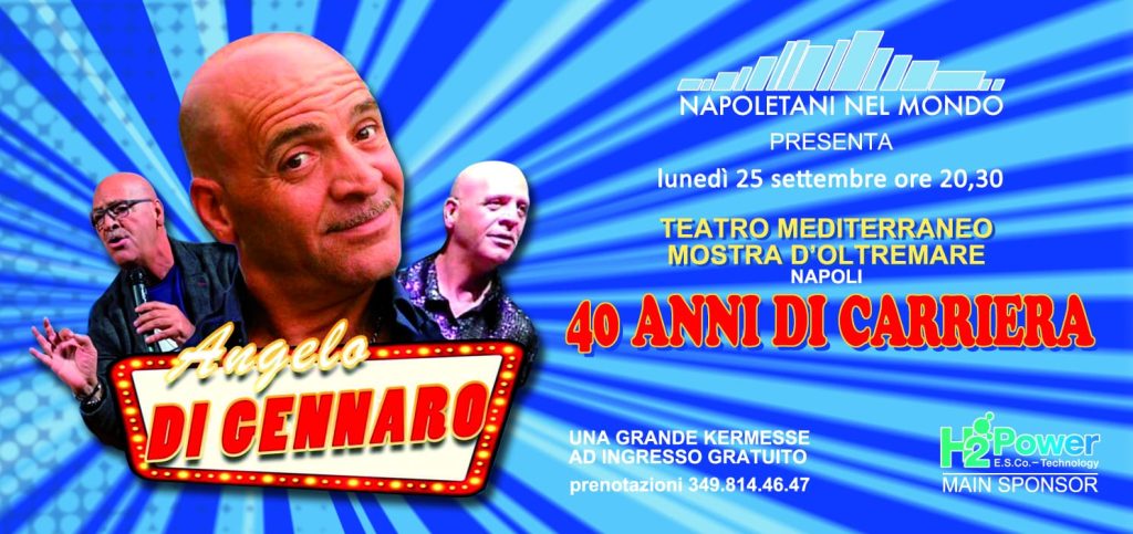 Al Teatro Mediterraneo di Napoli la festa spettacolo "I 40 anni di carriera di Angelo Di Gennaro"
