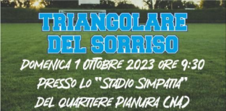 Pianura, Triangolare del sorriso per bambini ricoverati