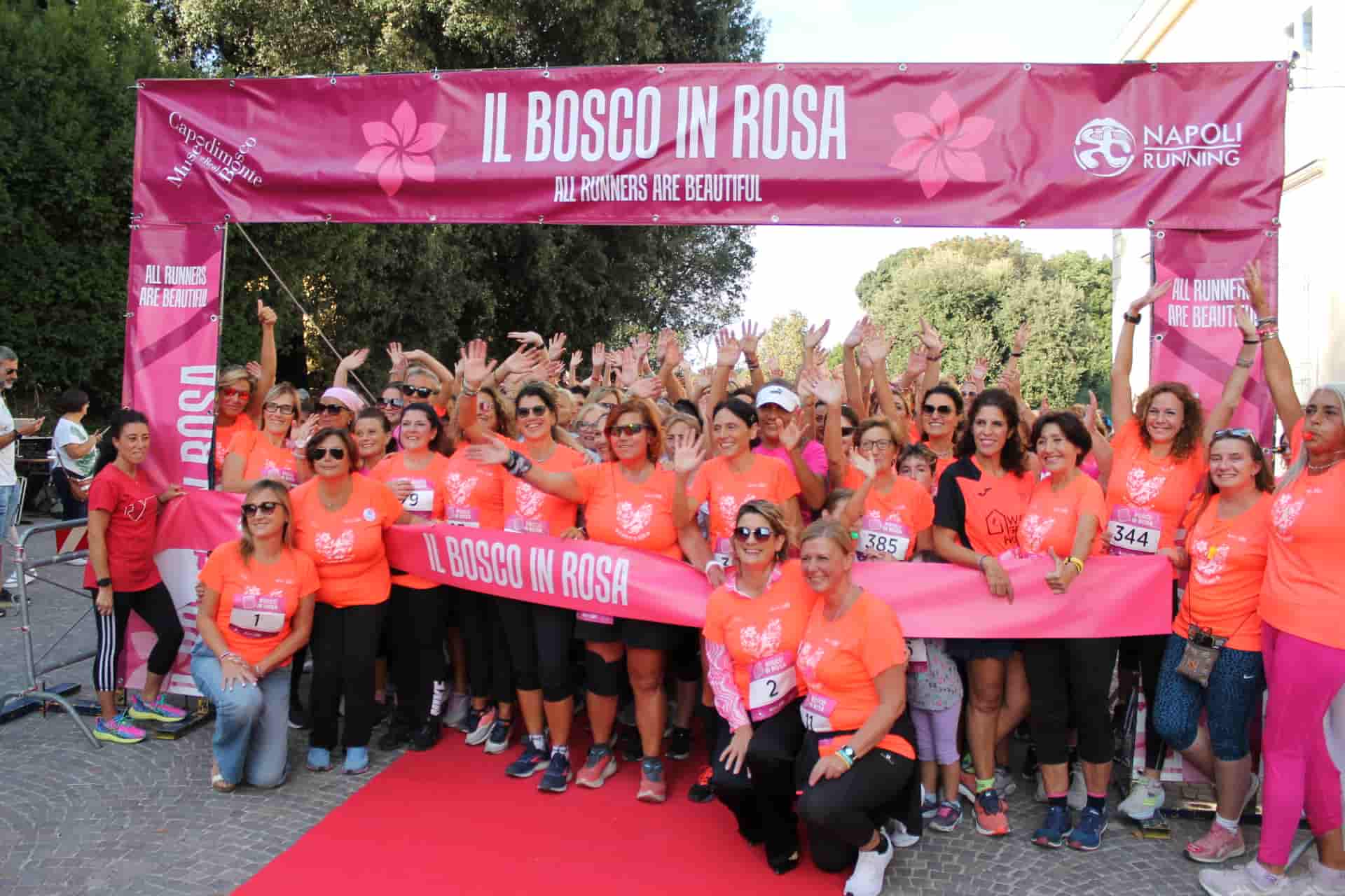 Bosco in Rosa, 800 Runners in Rosa di tutte le età al Bosco di Capodimonte