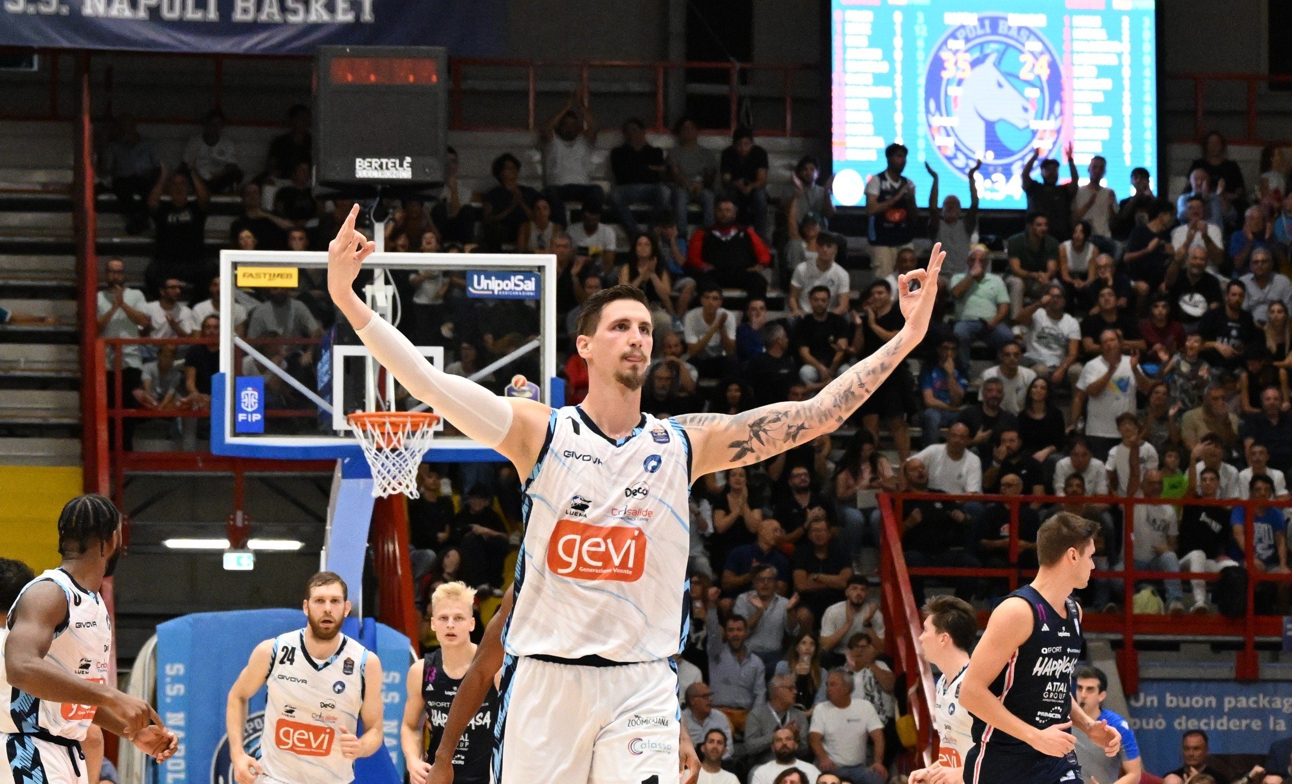 Basket, la Gevi Napoli in trasferta contro Pesaro