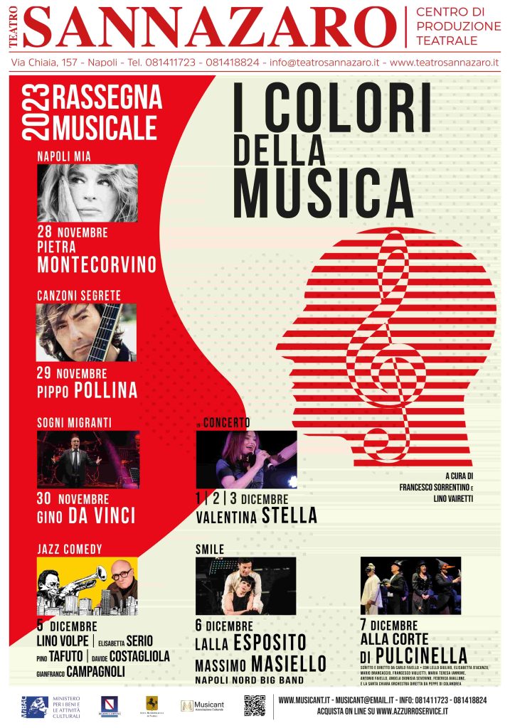 Al Teatro Sannazaro il 28 novembre al via “I Colori della Musica”