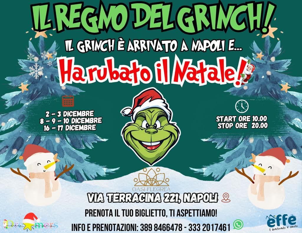 A Fuorigrotta arriva il villaggio "Il Regno del Grinch"