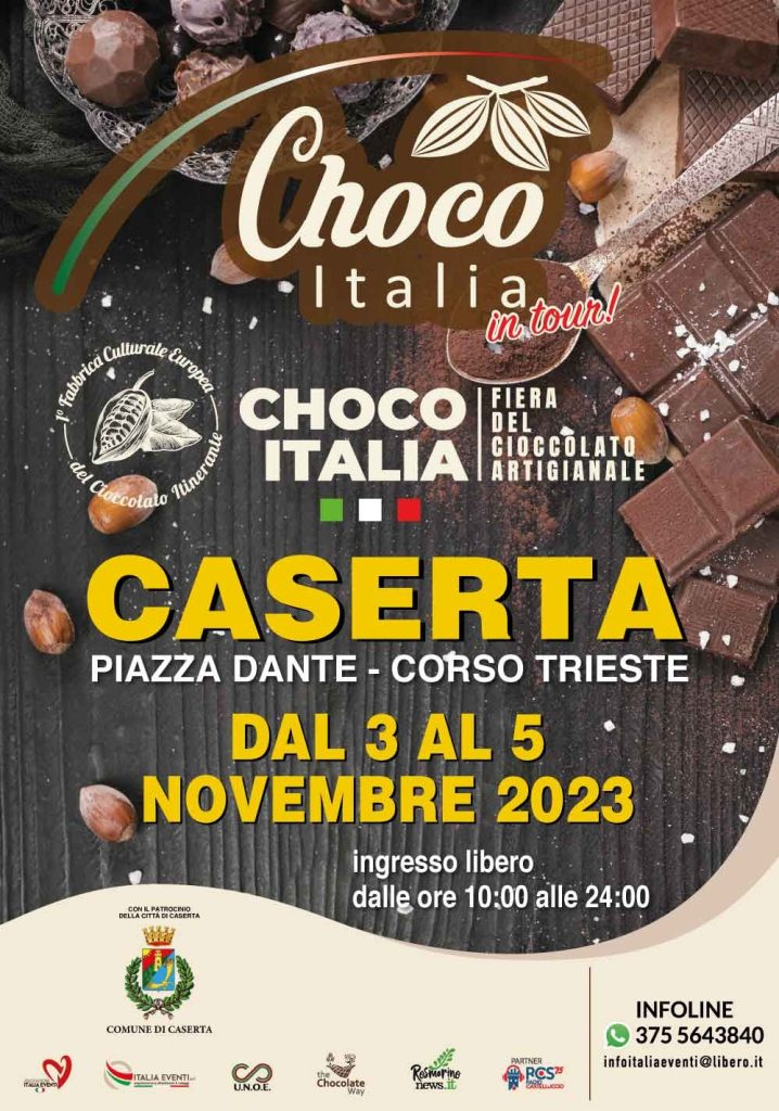 A Caserta arriva Choco Italia dal 3 al 5 novembre