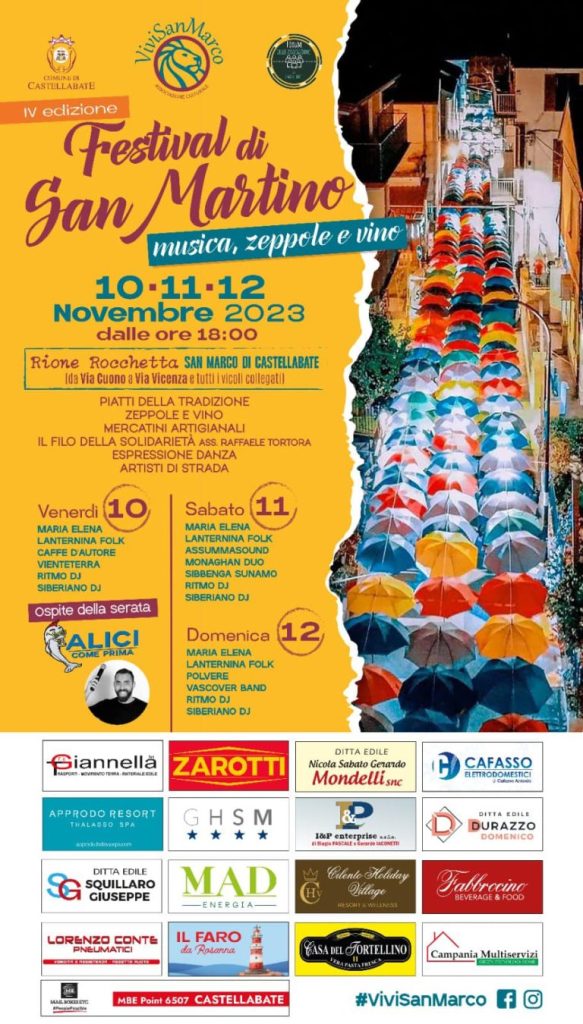 Sagre in Campania, tutti gli appuntamenti dal 9 al 12 novembre