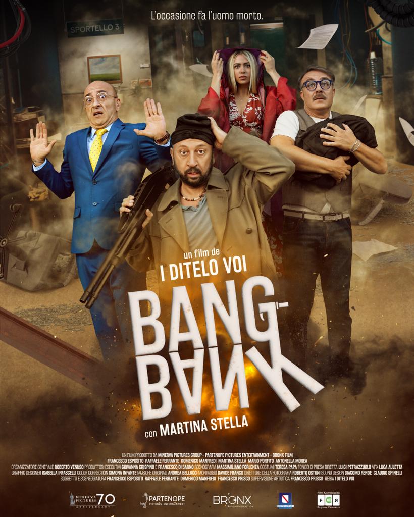 "Bang Bank", la nuova commedia de I Ditelo Voi con Martina Stella dal 3 gennaio su Prime Video