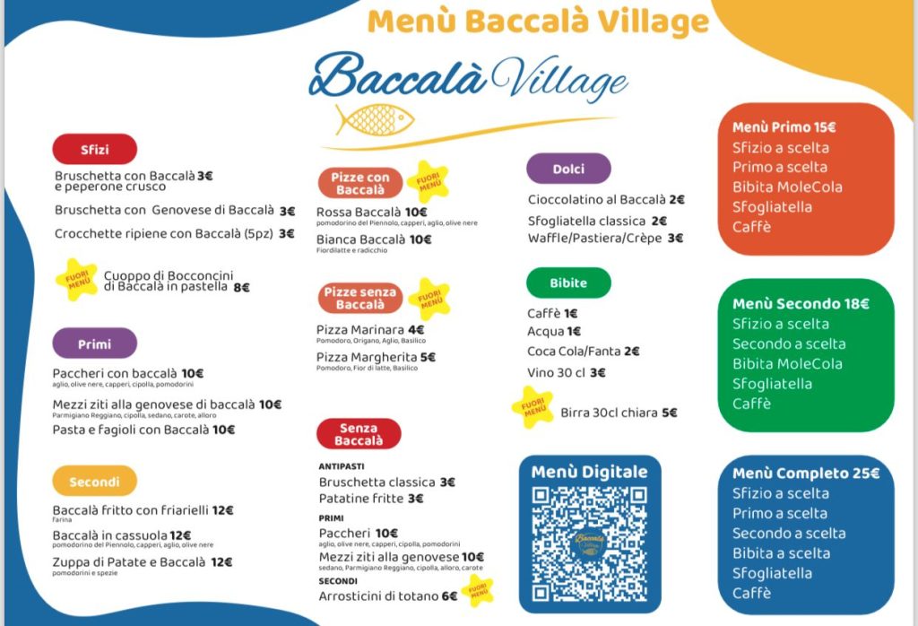 baccala village sagre