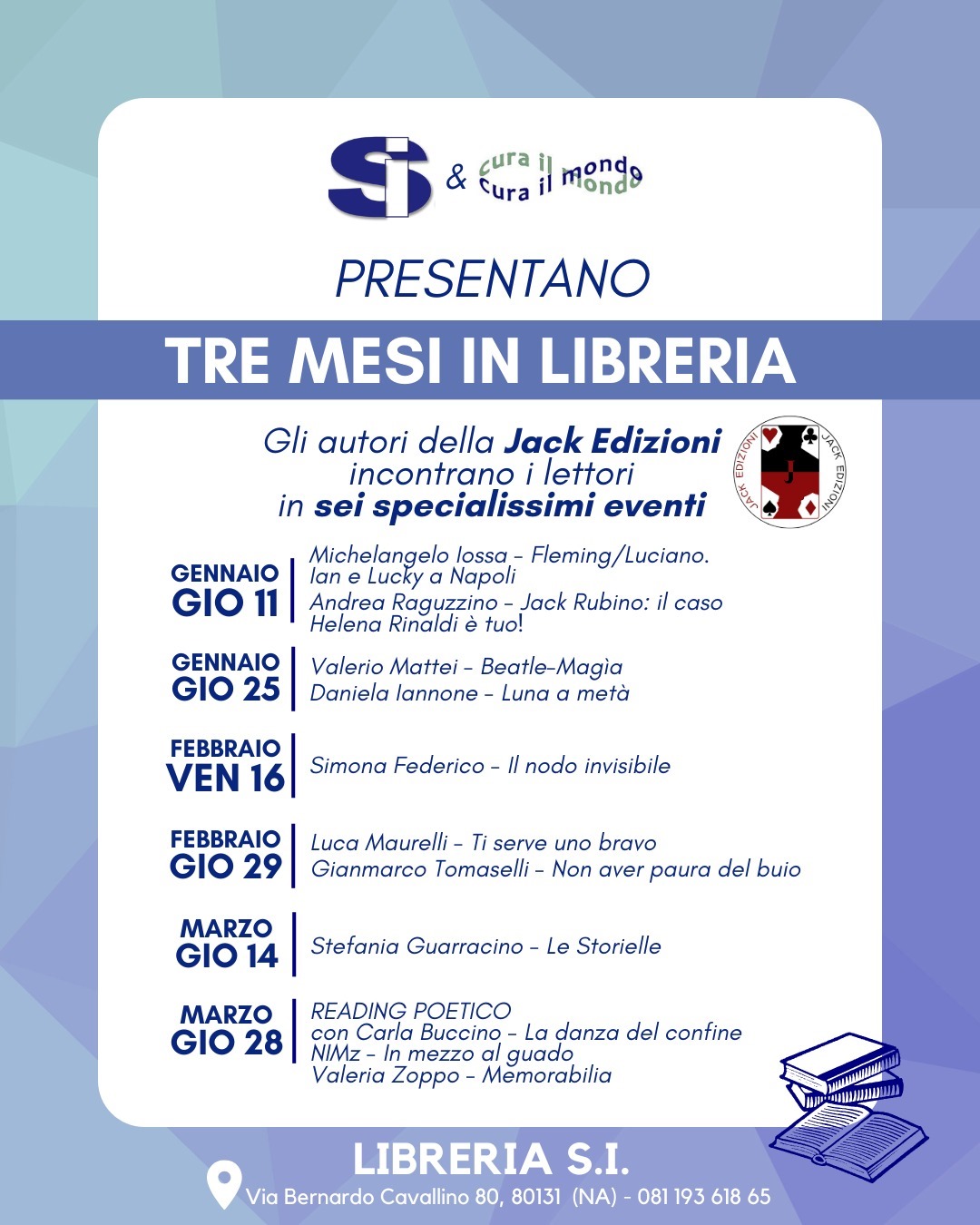 Alla Libreria Napoletana la rassegna "Tre mesi in Libreria"