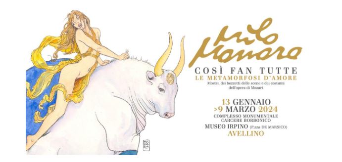 Milo Manara, la mostra dedicata a “Così fan tutte” arriva al Museo Irpino